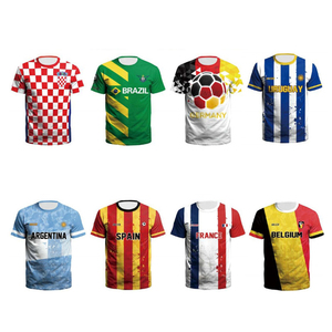 Vêtements de sport unisexes en polyester et coton respirants à séchage rapide, col en V, nouvelle conception, pour toutes les saisons, uniformes de football personnalisés, vente en gros - Product Image 2