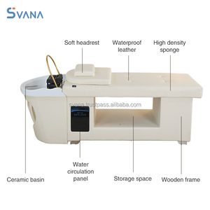 เก้าอี้สระผมสำหรับสปาความงามเตียงแชมพูแบบไทยเฟอร์นิเจอร์สำหรับร้านเสริมสวย - Product Image 5