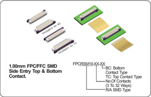 52207-0833 052207-0833 522070833 0522070833 Conn. Priz FPC/FPC 1.0mm Pitch Top İletişim 8 pins R/A ZIF SMT üreticisi - Product Image 4