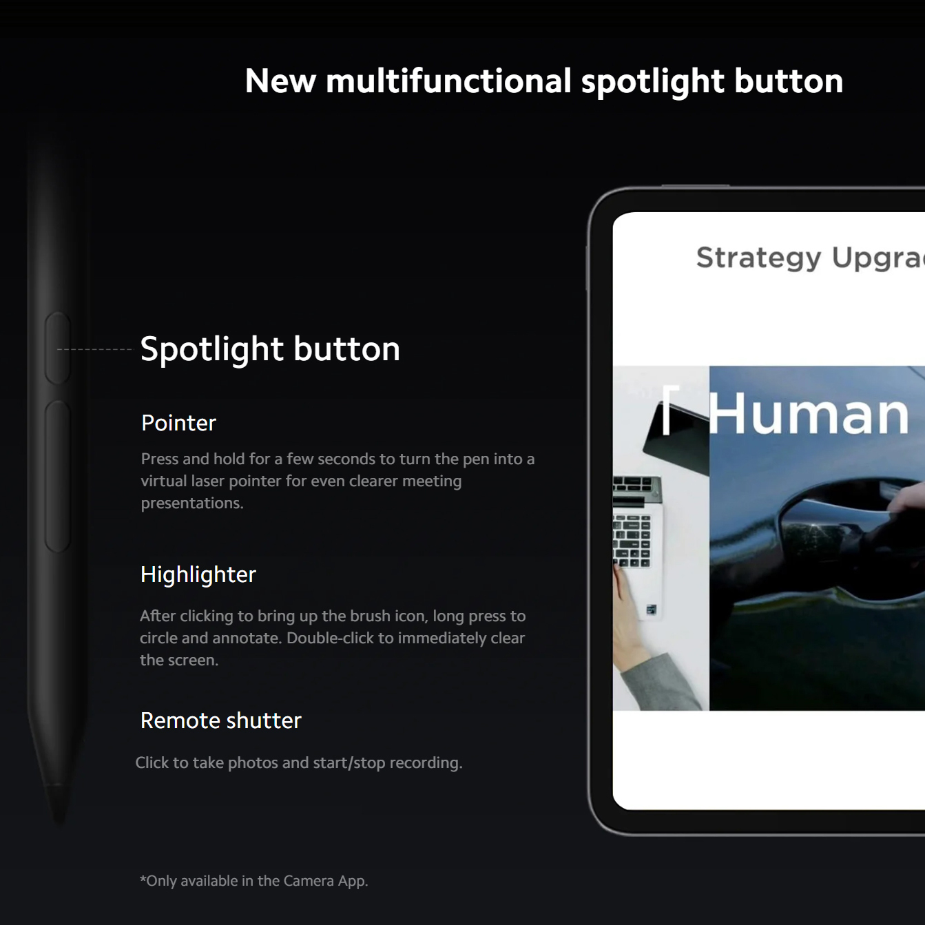 Xiaomi Focus Pen ブラック Original Xiaomi Focus Stylus Pen Smart Touch Pen for Xiaomi