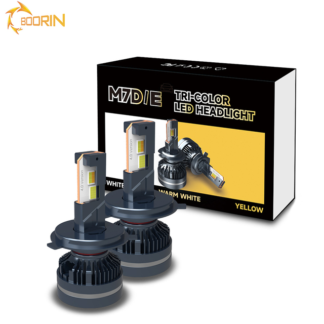 160W APP Control Car LED Headlight Three Color Led Light H1 H3 H8 H9 H11 9005 9006 Auto Headlamp LED H4 Led H7 Bulbs