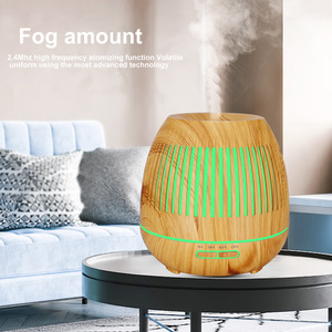 Tuya Wifi Essential Oil Diffuser Wood Grain 0.5L <b>Humidifier</b> With Led Light App Control Home Use - Product Image 4
