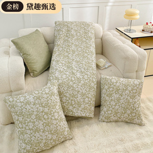 ผ้าห่มหมอนไดคิว 40x40 ซม. ขนาดเมื่อกางออก 105x145 ซม. ผ้าฝ้ายพิมพ์ลายดอกไม้ สำหรับงีบหลับอเนกประสงค์ - Product Image 3