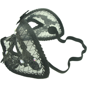 Máscara de Fantasia Veneziana para Mulheres e Meninas, Sexy, de Renda, Olho de Gato Preto, Máscara de Rosto Inteiro em Poliéster para Festas de Natal e Halloween - Product Image 4