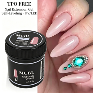 Gel UV dur Hema Free 30g/50g/150g, Gel de construction pour ongles, Blanc, Rose, Transparent, Extension d'ongles, Vernis à ongles, Polygels, Gel Polish - Product Image 1