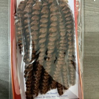 Extensions de cheveux synthétiques anti-emmêlement 8 pouces, tresses au crochet Spring Braids, Mambo Twist, trame simple, 130g, pour femmes noires