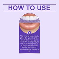 Bandes blanchissantes pour les dents 7 pièces, soin doux des gencives, application facile, patchs blanchissants pour l'hygiène buccale à domicile, marque privée OEM ODM