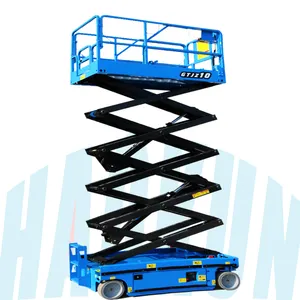 6-18 m Scissor lift scaffolding 18m 500kg Hydraulic electric lift mobile scissor shear fork wheel scissor lift platform