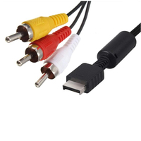 Câble répartiteur AV 1,8 m 1080P pour PS2, pour console de jeu, moniteur TV, rallonge avec gaine en PVC, en promotion directe usine