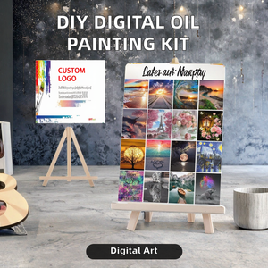 Art mural floral abstrait, peinture sur toile imprimée à l'huile et à l'acrylique, œuvres d'art modernes pour la décoration de la maison en DIY - Product Image 4