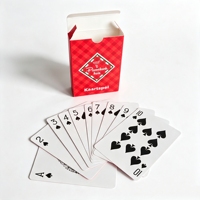 Impression personnalisée de jeux de cartes, jeu de cartes de poker portable personnalisé de 54 cartes, classique, recyclable, luxueux et durable