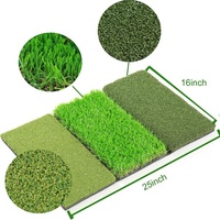 Tapis de putting de golf Amrta, modèle Golf Mat 01, base en caoutchouc durable, antidérapant, intérieur/extérieur, trois types de gazon pour l'entraînement