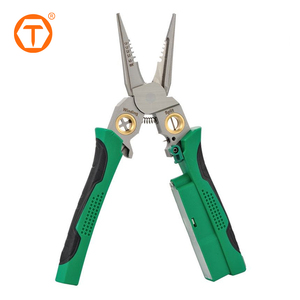 Đa chức năng 8 trong 1 điện Công cụ Sửa chữa dây crimper vũ nữ Thoát y Kìm với điện áp Tester cho cắt kéo dây - Product Image 1