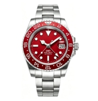 Montre mécanique automatique de luxe pour homme, mouvement GMT NH34, étanche 20 ATM, acier inoxydable, montre-bracelet pour homme