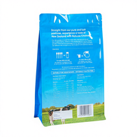 Sachets d'emballage en plastique personnalisés Haodong OEM pour café, lait en poudre, protéines de lactosérum, 500g, 1kg, avec fermeture centrale