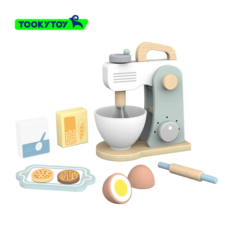 cooking wooden simulation kitchen appliances small household appliances home-play toys for stirring and cooking mixer machines