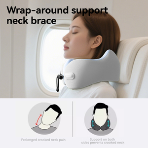 Cuscino da Viaggio in Memory Foam Morbido e Leggero per Supporto Collo e Spalle, Portatile per Auto e Aereo - Product Image 5