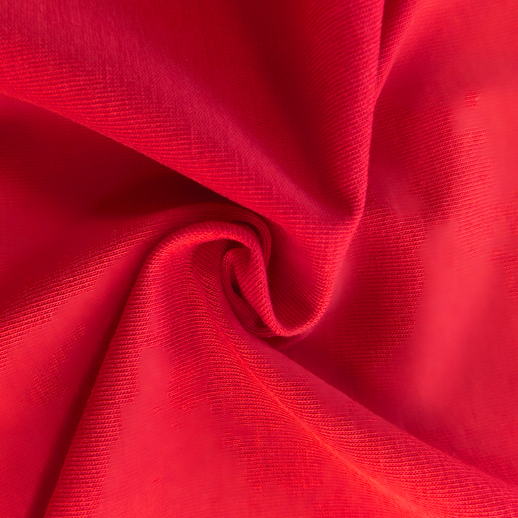 Factory Custom Color 200GSM 93%Cotton 7%Spandex Knit 40S Compact Stretch Cooling Cotton Single Jersey Fabric For T-shirt,Dress