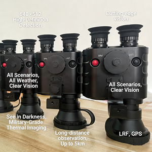 Jumelles numériques infrarouges jour et nuit portables pour l'observation des cibles, avec vision nocturne thermique 5x - Product Image 3