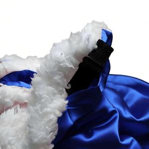 <span class=keywords><strong>Bonnet</strong></span> de nuit luxueux en peluche avec oreilles d'animaux pour femmes, doublure en satin soyeux pour les cheveux. Motifs chat, ours, panda, vache, lapin, loup, léopard. - Product Image 5