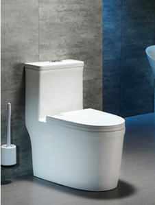 โถสุขภัณฑ์เซรามิกสีขาวแบบสองชิ้น ระบบกดน้ำสองปุ่ม - Product Image 4