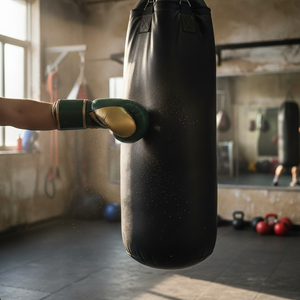Gants d'entraînement en cuir PU synthétique respirant pour le kickboxing, la boxe et la Muay Thai, idéaux pour la compétition et la frappe sur sacs de frappe. - Product Image 3