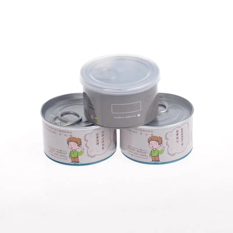 500 Ml Custom Logo Aluminium Pot Cosmetische Verpakking Reizen Zeep Pommade Container Ronde Doos Aluminium Blikjes