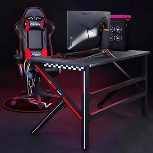 <span class=keywords><strong>Mesa</strong></span> Gamer Profesional con Luces LED RGB, Altura Ajustable, para Club de Juegos u Oficina, Hecha de Metal Resistente - Product Image 6