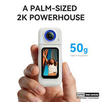 Caméra d'action portable 4K avec fixation magnétique sur poitrine, enregistreur POV avec écran 1,47 pouces, WiFi sans fil, mini caméra