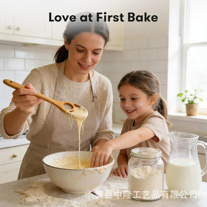 Mélangeur manuel en bois massif de style japonais pour pâtisserie, outil de cuisine pour préparer les pâtes - Product Image 4