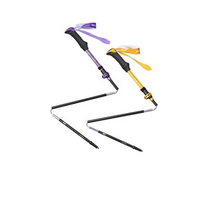 Bâtons de randonnée pliables WELLHIKE en alliage d'aluminium 7075, légers et haute résistance, pour la randonnée en plein air, verrouillage externe - Product Image 1