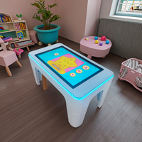 Table interactive de jeu et d'apprentissage détachable avec écran tactile 10 points de 32 pouces, LED, WiFi et Bluetooth