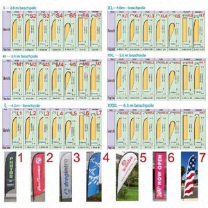 Bandera de Playa Promocional con Plumas, Resistente al Viento, con Mástil, Impresión Personalizada para Exteriores, en Oferta - Product Image 3