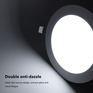 Iluminación de oficina de techo interior de alta potencia redonda plana 3W 4W 6W 9W 12W 15W 18W 24W <span class=keywords><strong>Panel</strong></span> de luz LED delgada empotrada - Product Image 2