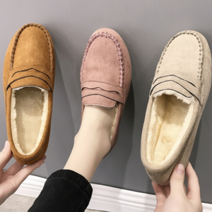 Mocassino invernale ZG8891-2 peloso scarpe basse collezione pietà filiale - Product Image 1