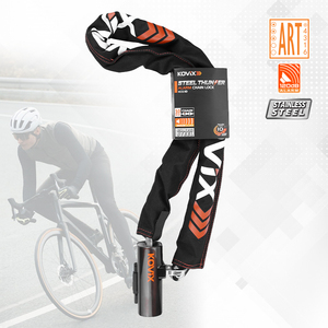 Serrure à chaîne pour vélo, sécurité renforcée, <span class=keywords><strong>antivol</strong></span>, avec clés - Product Image 1