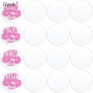 20 Pezzi di Dischi Acrilici Trasparenti Circolari, Targhette Rotonde in Acrilico, Segnapunti in Plastica Trasparente - Product Image 1