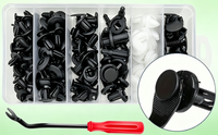 Kit de 100 attaches universelles en plastique de 6 tailles, clips d'expansion pour voiture, clips de fixation pour carrosserie avec boîte de rangement