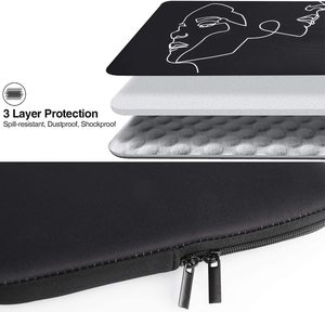 Funda para ordenador portátil suave de Material de neopreno impermeable, funda para ordenador portátil para Macbook Air Pro13 14 15, funda para portátil - Product Image 4
