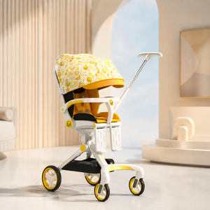 Poussette pliable Luddy LD-10 avec siège pivotant à 360°, <span class=keywords><strong>landau</strong></span> pour bébé, poussette pour tout-petit, chariot réversible, poussette de voyage pour 0-36 mois - Product Image 1