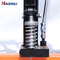 Haizhili 400KG 1700mm Plate-forme manuelle Plate-forme élévatrice portable Mini chariot élévateur hydraulique manuel à pneus