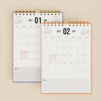 Kalender Dinding Kertas Mewah 2027 Ukuran Kustom Format Dapat Disesuaikan Palet Perencana Penelitian PhD Papan Shift Ritel Bingkai Foto Jam
