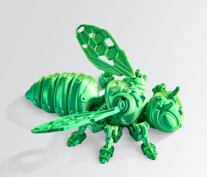 2025 New 3D <strong>Cyberpunk</strong> Bee Model Statue <strong>Custom</strong> Children's Toy with Mechanical wings and Colorful Bee Decoration Gift - Product Image 5