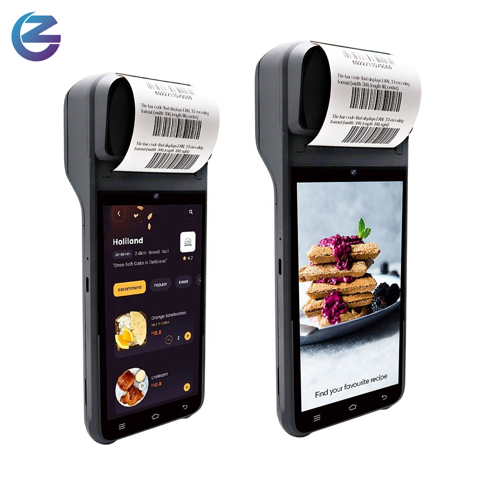 ZCS Z92 Registrier kasse POS-Maschine All-in-One-Pos-Terminal Tragbare mobile Android PO-Systeme laden POS-Drucker auf