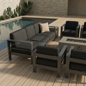 Ensemble <span class=keywords><strong>de</strong></span> canapés <span class=keywords><strong>de</strong></span> <span class=keywords><strong>jardin</strong></span> style resort avec confort <span class=keywords><strong>de</strong></span> conversation chaleureux, comprenant un ensemble <span class=keywords><strong>de</strong></span> canapés <span class=keywords><strong>de</strong></span> patio en aluminium et un ensemble <span class=keywords><strong>de</strong></span> canapés <span class=keywords><strong>de</strong></span> <span class=keywords><strong>jardin</strong></span> <span class=keywords><strong>de</strong></span> luxe - Product Image 3
