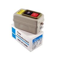 Saklar Tombol Tekan Daya, Cangkang Logam BS216B 500V 2,2 KW 3P 15A ON/OFF