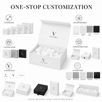 Boîtes en papier rigides, boîte cadeau pliable magnétique, emballage de luxe, logo personnalisé, fermeture pour emballage de parfum, montre, bijoux