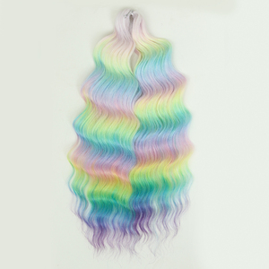 Extensiones de Cabello Sintético de Fibra Bioproteica de Alta Temperatura, Crochet, Anna, Ariel, Manasi, Jessica, Monica, Merida, Venta al Por Mayor de Fábrica - Product Image 1