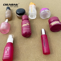 Flacon en verre jaune de luxe OEM de haute qualité, écologique, rechargeable, couleurs personnalisables, pour cosmétiques, crème corporelle, crème visage, gouttes pour les yeux