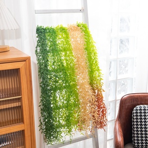 Gran oferta simulación sauce vid pared colgante sauce eucalipto planta verde artificial para decoración de pared de boda decoración de ventana - Product Image 2